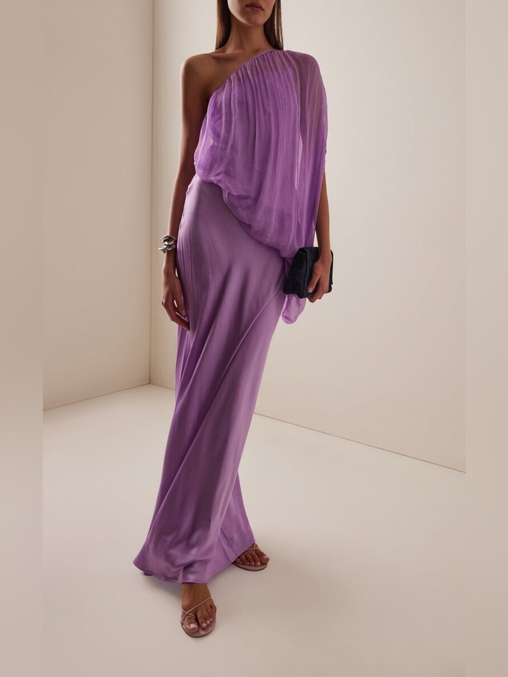 Third Form Moda Operandi Exclusive Solstice One-Shoulder Chiffon Maxi Dress
